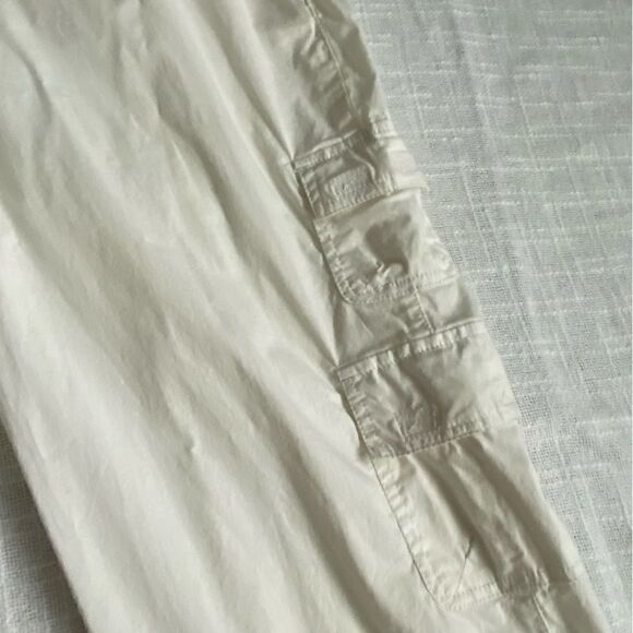 Caribbean Joe White Cotton Pants Cargo SZ 12P - Picture 8 of 12